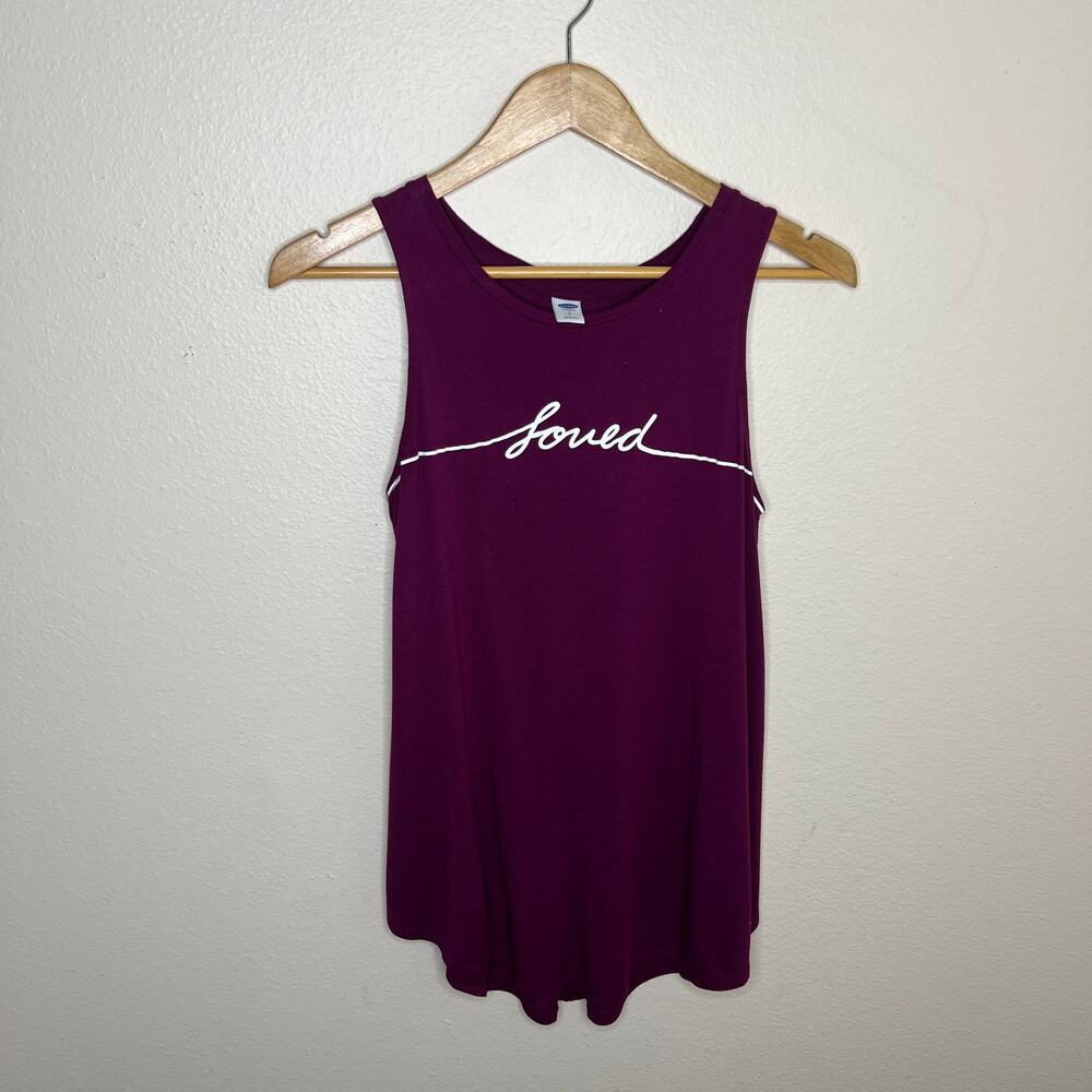 Old Navy Fuchsia Loved Tank Small